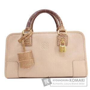 Loewe Amazona handbag calfskin crocodile leather